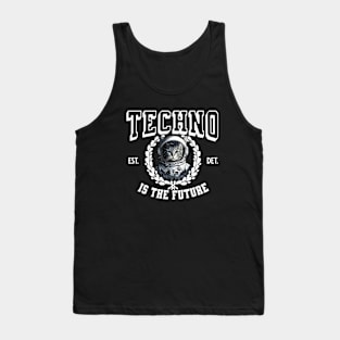 TECHNO - Is The Future (white) Tank Top